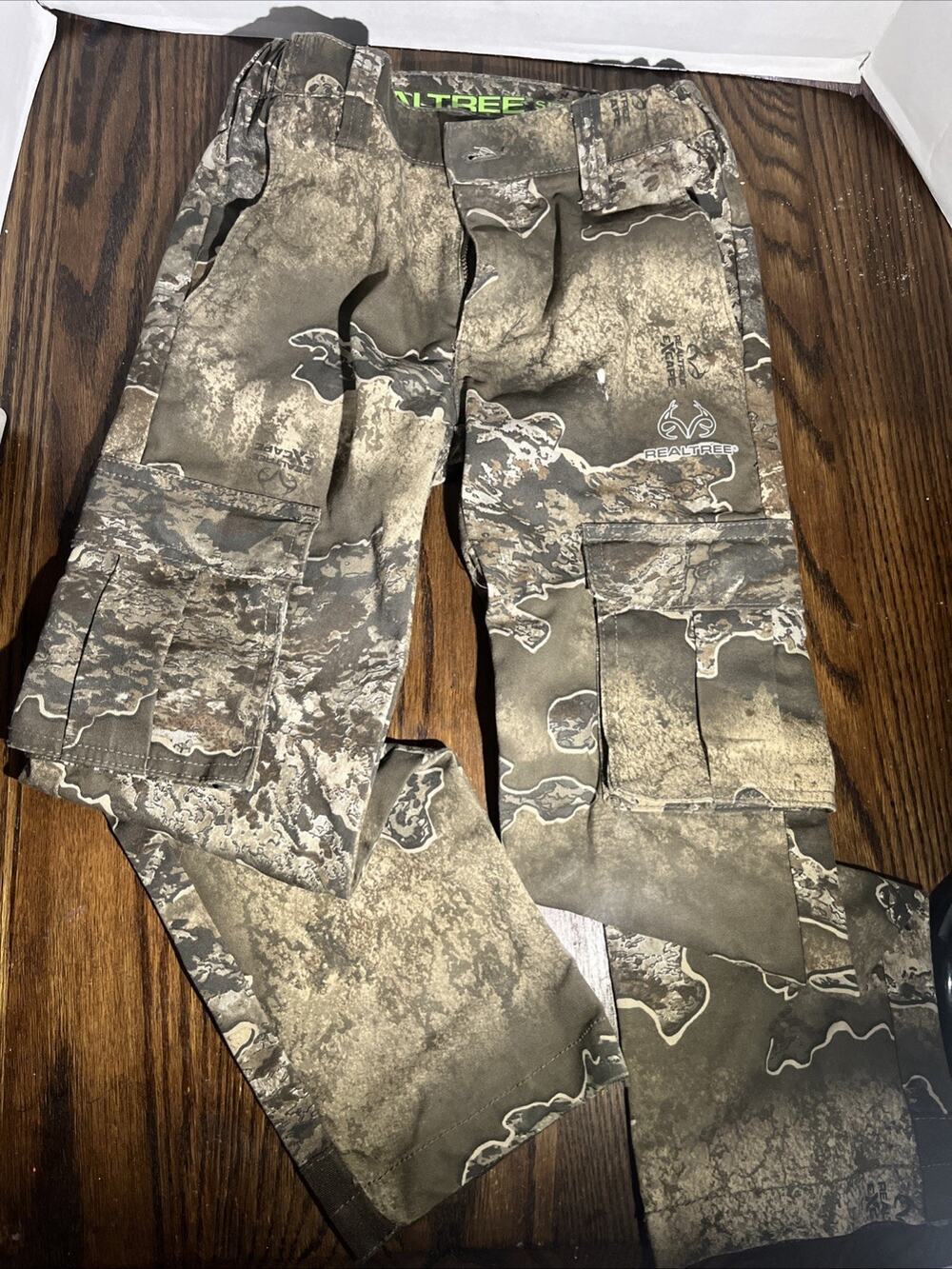 Realtree Excape Youth 8 Boys Cargo Pants Camo Camouflage Pattern